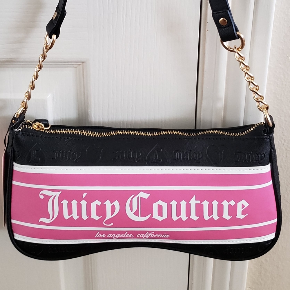 Juicy Couture Fashionista Black Liquorice Shoulder Bag NWT